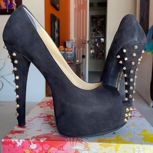 Chinese Laundry, Size 8.5, Black, Suede, Heels